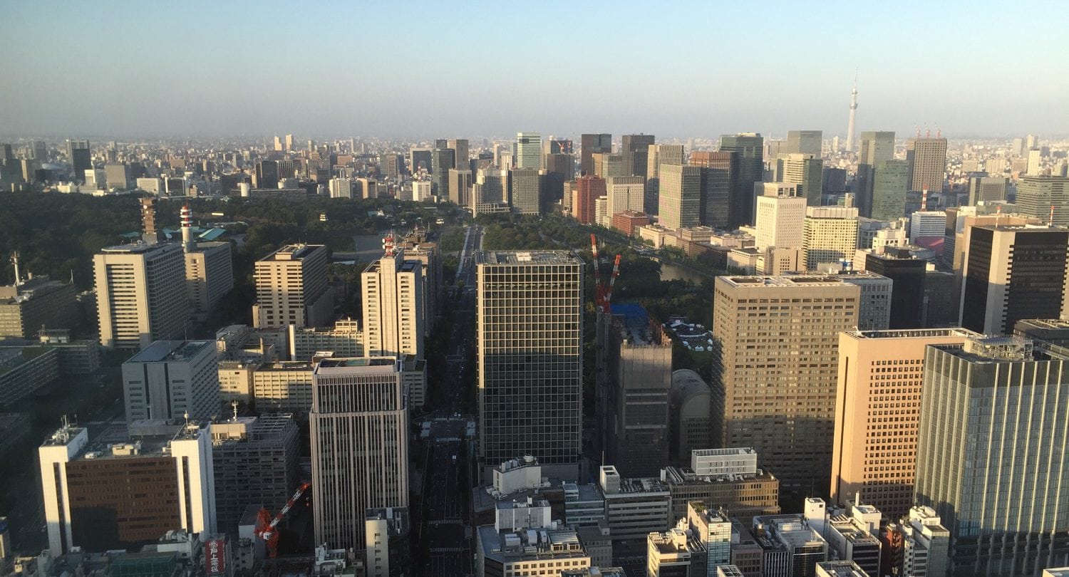 Tokio Blick Stadt
