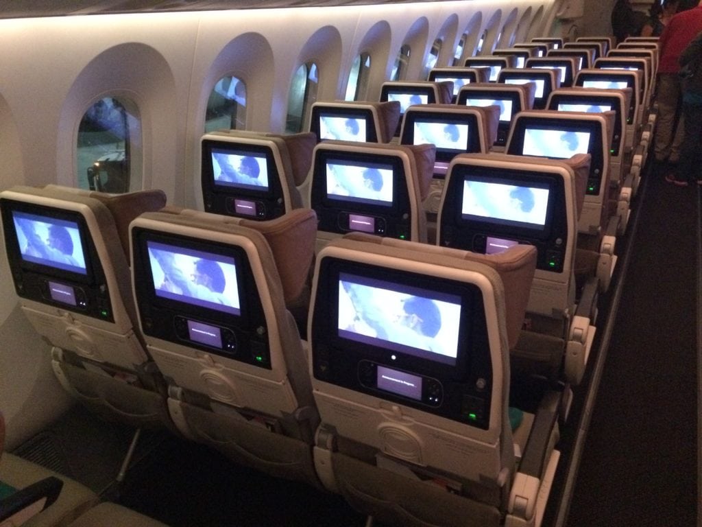 Etihad 787 Economy Class