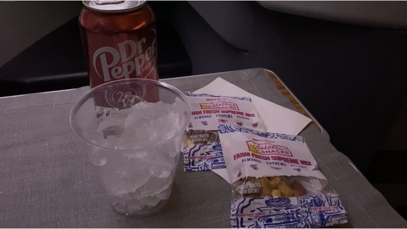 American Airlines Business Class Snack
