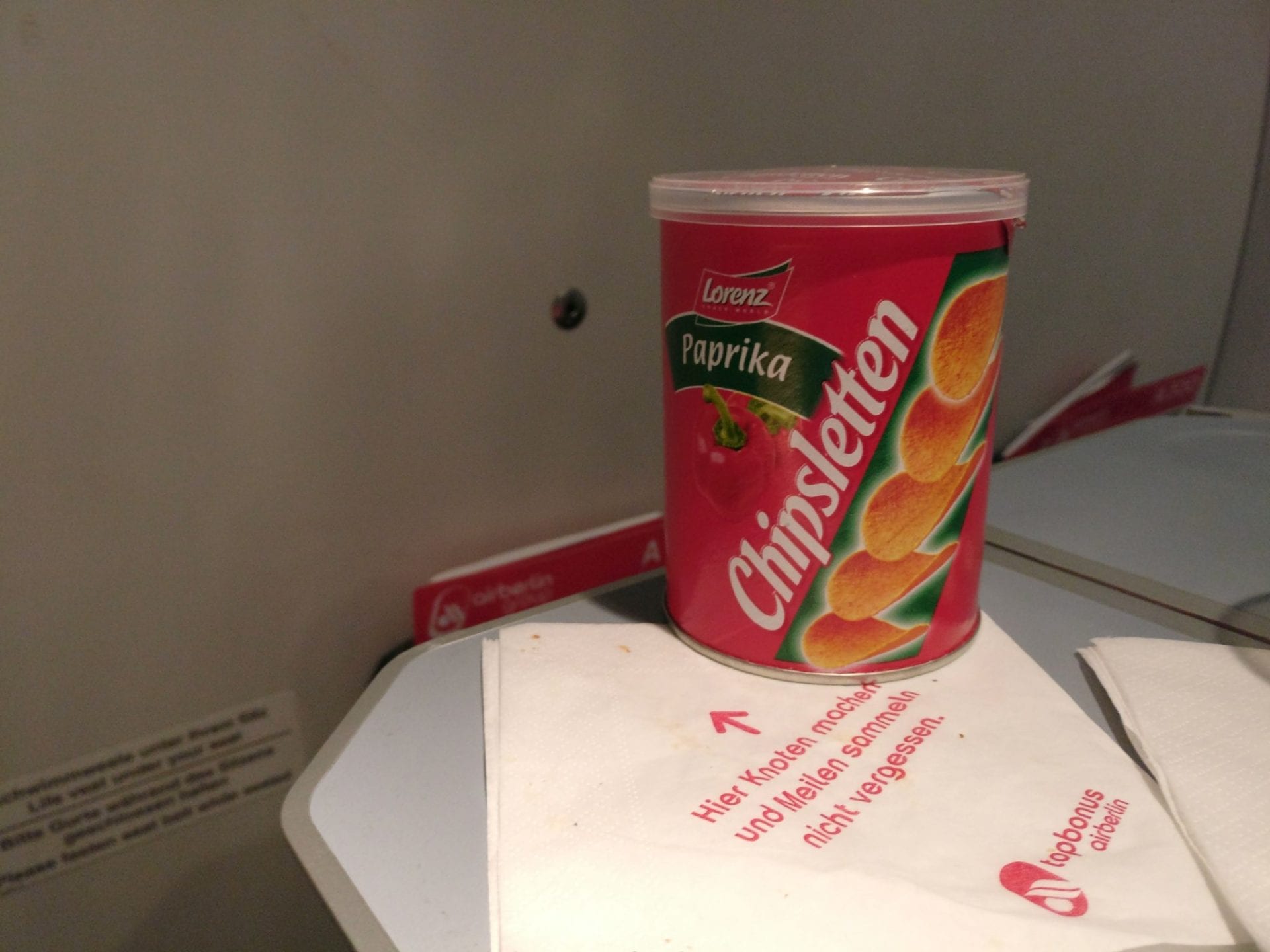 airberlin Business Class Catering