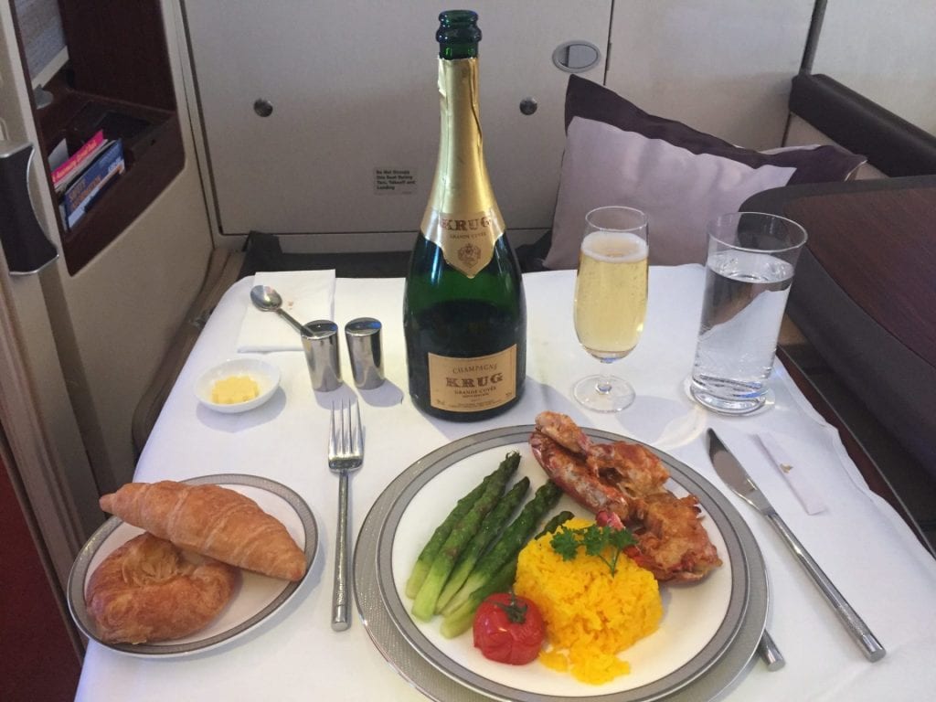 singapore airlines airbus a380 first suites class hummer essen