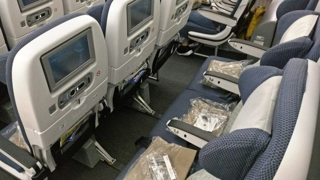 British Airways Economy Class Langstrecke Boeing 787 Sitze
