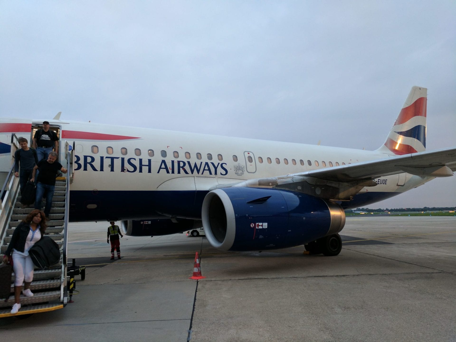 British Airways Economy Kurzstrecke Airbus A319 Düsseldorf DUS