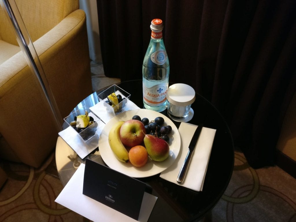 Hilton Prague Old Town Standard Room Welcome Gift