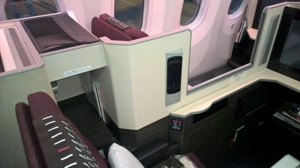 Japan Airlines Business Class Boeing 787 Seat 11