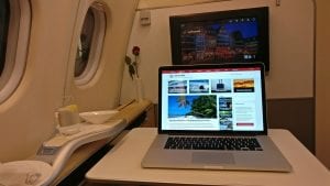 reisetopia Laptop Lufthansa First Class 1