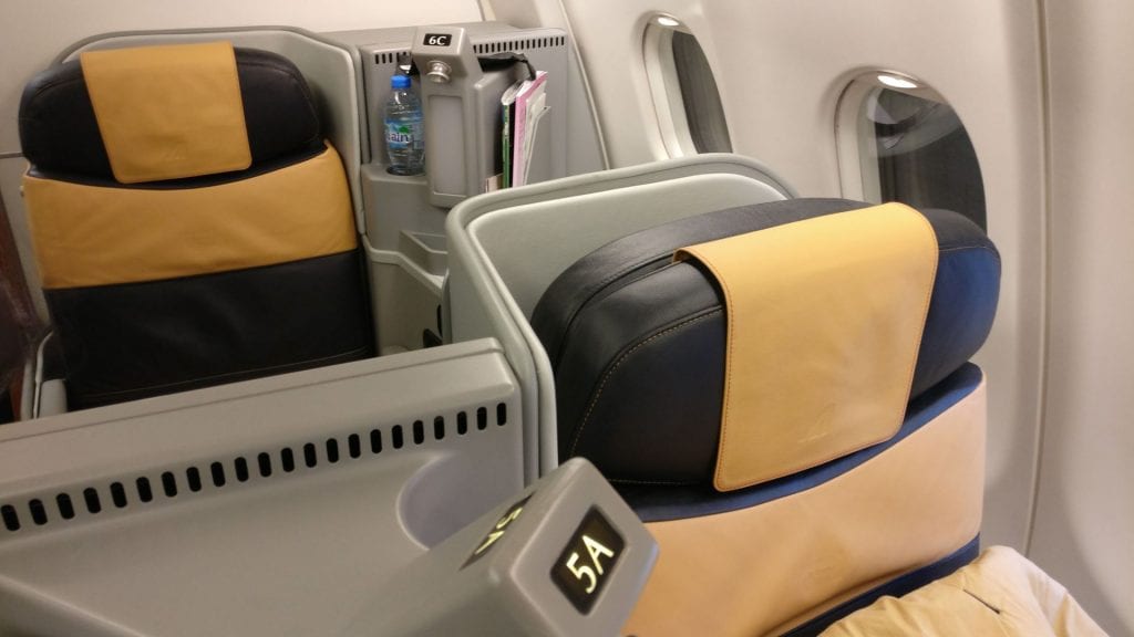 Alitalia Business Class Airbus A330 Seat 12