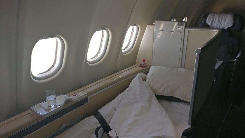 Lufthansa First Class Bed 2