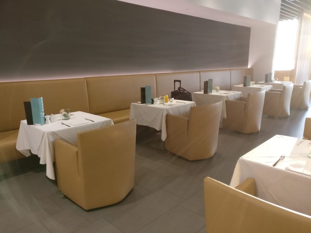 Lufthansa First Class Lounge Munich Restaurant