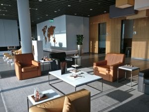 Lufthansa First Class Lounge Munich Seating