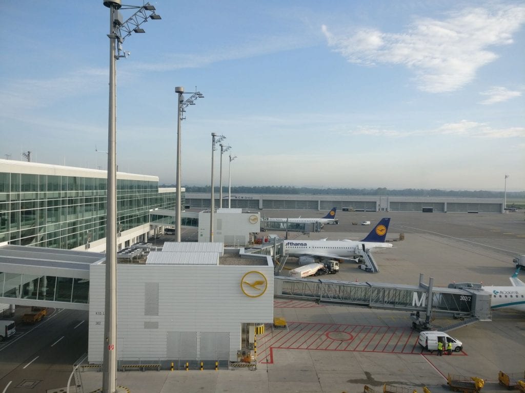 Lufthansa First Class Lounge Munich View