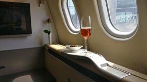 Lufthansa First Class Welcome Drink 3