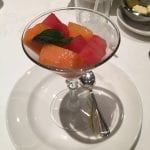 Kreuzfahrtschiff Majestic Princess Früchtesalat als Vorspeise