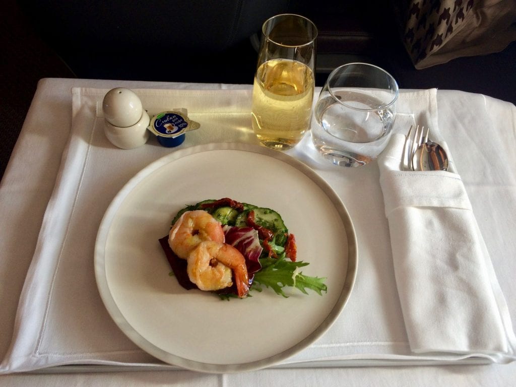 Singapore Airlines Business Class Airbus A350 Essen Service