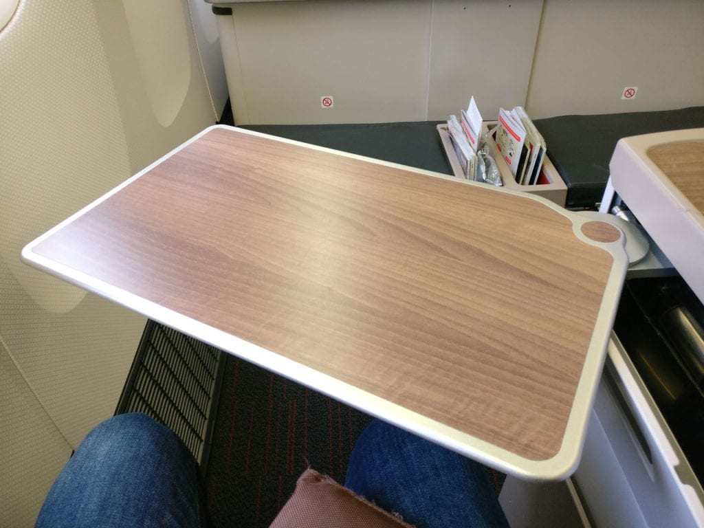 Turkish Airlines Business Class Boeing 777 Table
