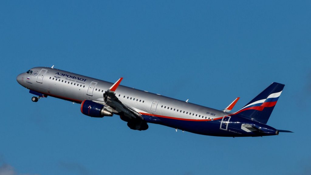 Aeroflot Airbus A321 Start