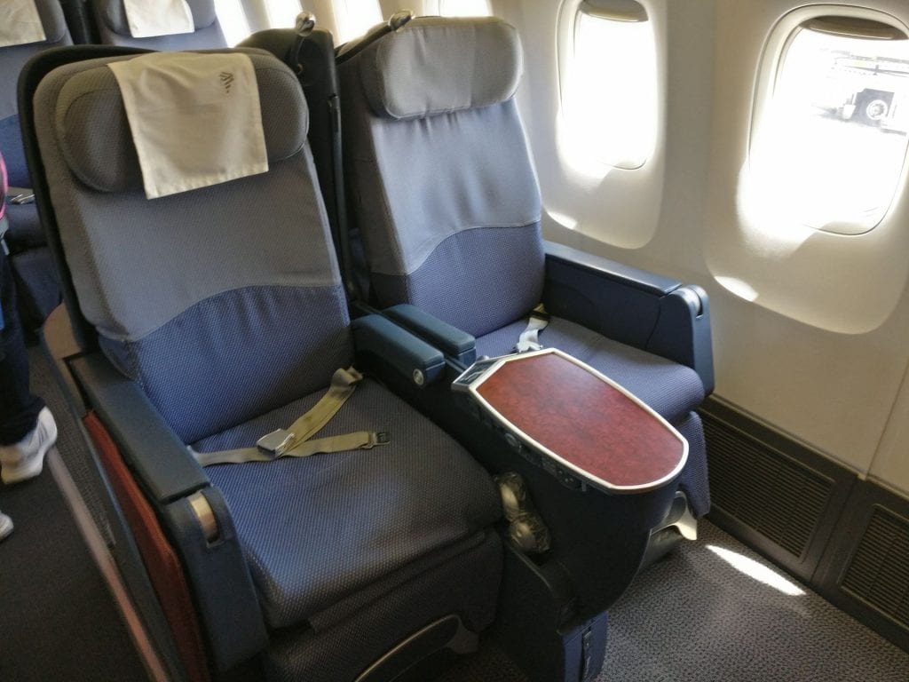 LATAM Business Class Boeing 767 Seat