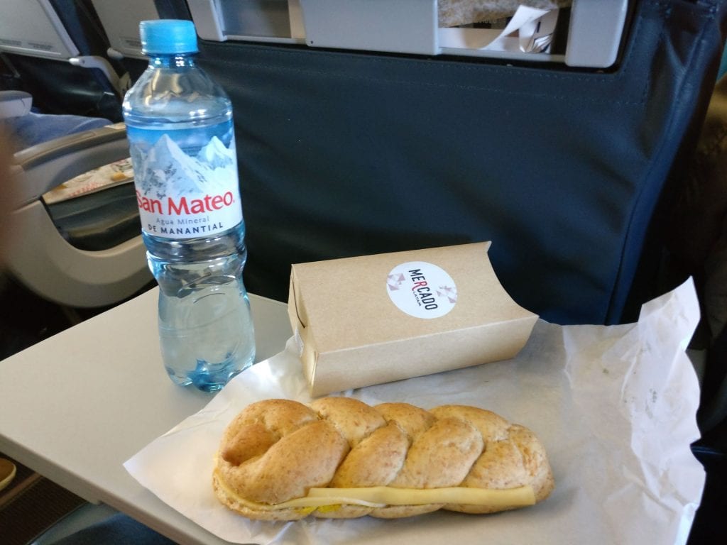 LATAM Economy Class Airbus A320 Food