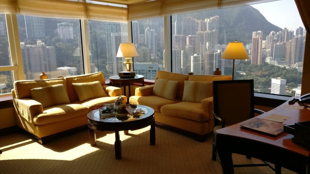 Conrad Hong Executive Peak Suite Living Room