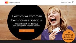 MasterCard Priceless Specials