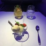 Qatar Airways Business Class Airbus A350 Essen Eis