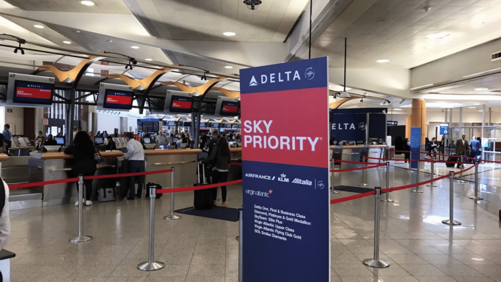 Delta First Class Priority Check In