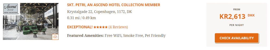 Ascent Hotel Skt. Petri Kopenhagen Paid