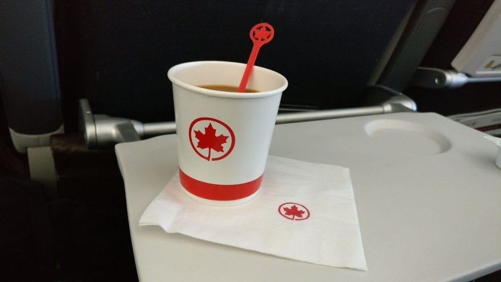 Air Canada Economy Class Boeing 777 300ER Drink