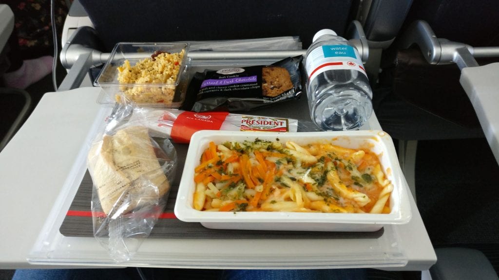 Air Canada Economy Class Boeing 777 300ER Lunch