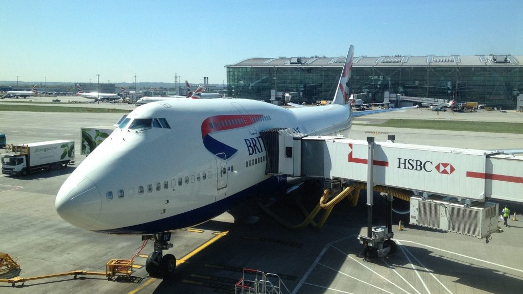 British airways boeing 747 heathrow