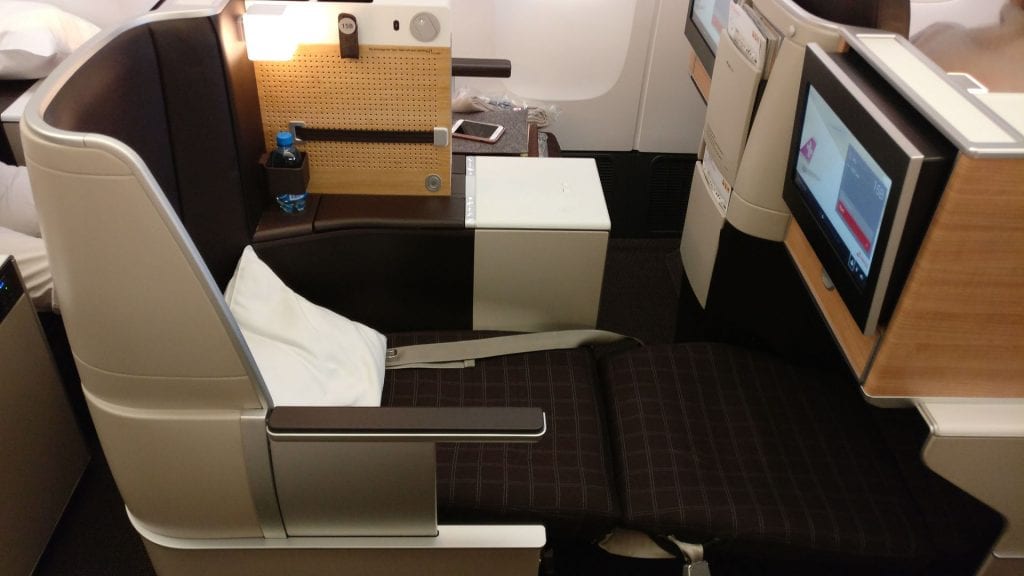 Swiss Business Class Boeing 777 Bed