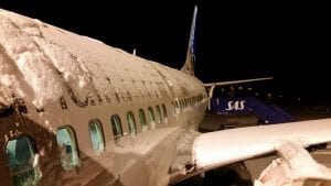 Flugzeug Schnee