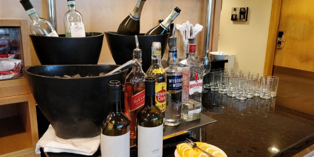 Hilton Milan Executive Lounge Getränke Alkohol