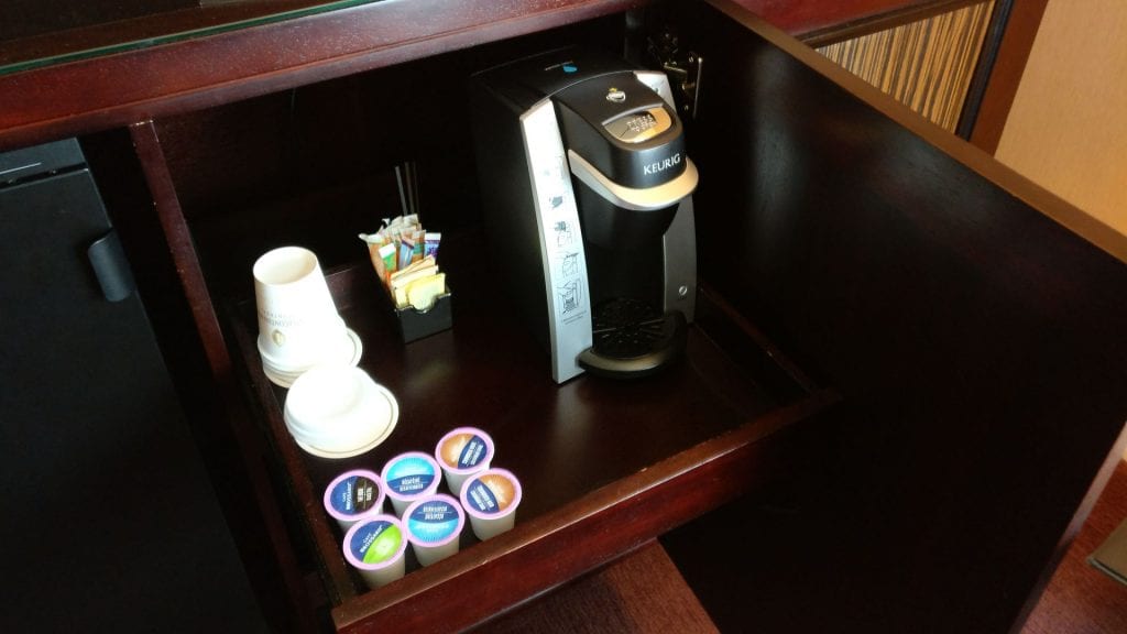 InterContinental Montreal Deluxe Corner Room Coffee Machine