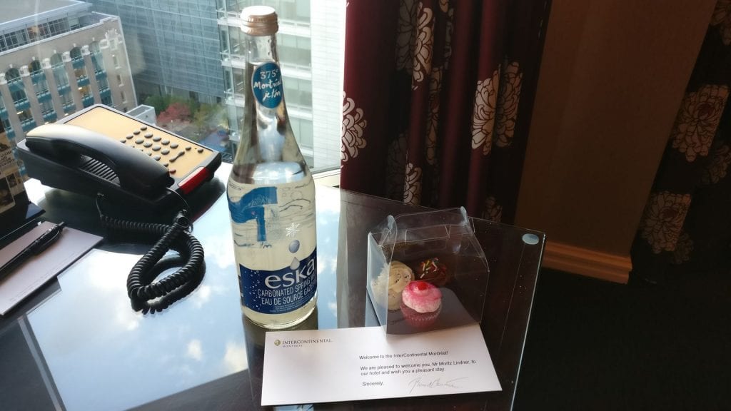 InterContinental Montreal Welcome Treatment
