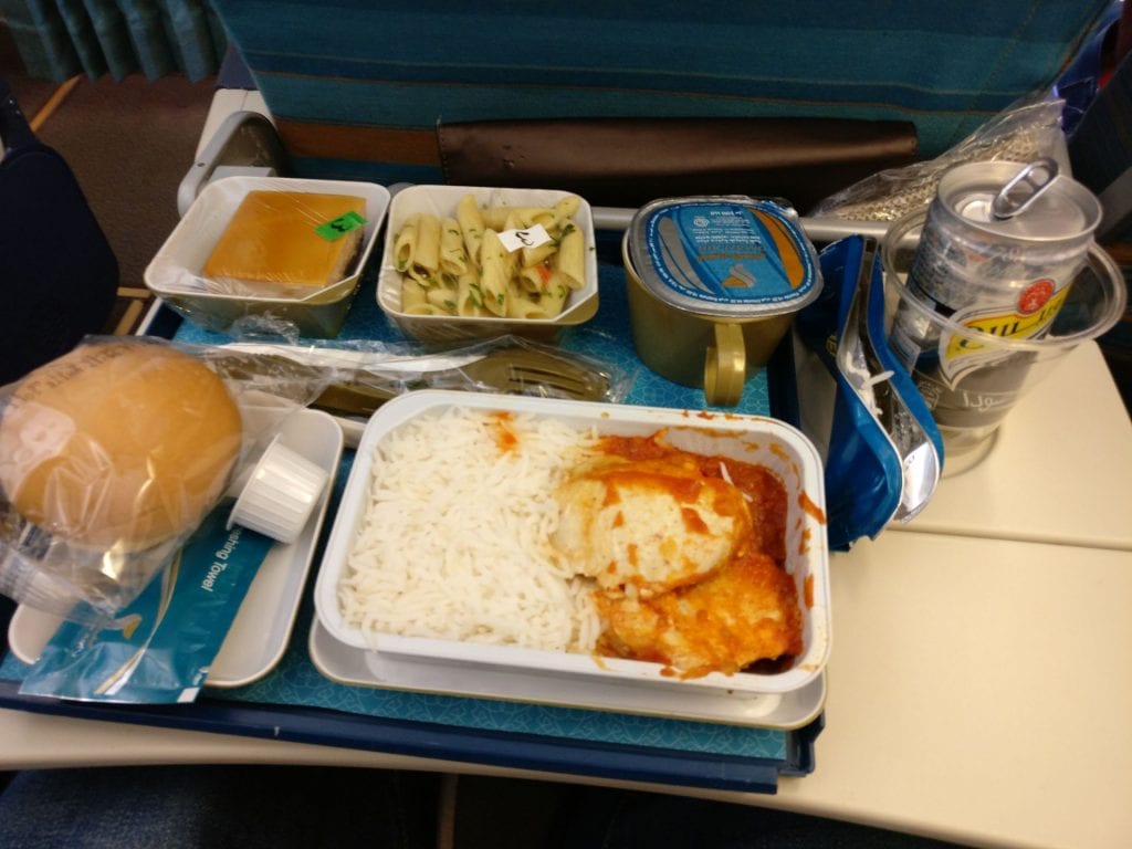 Oman Air Economy Class Airbus A330 Dinner 7
