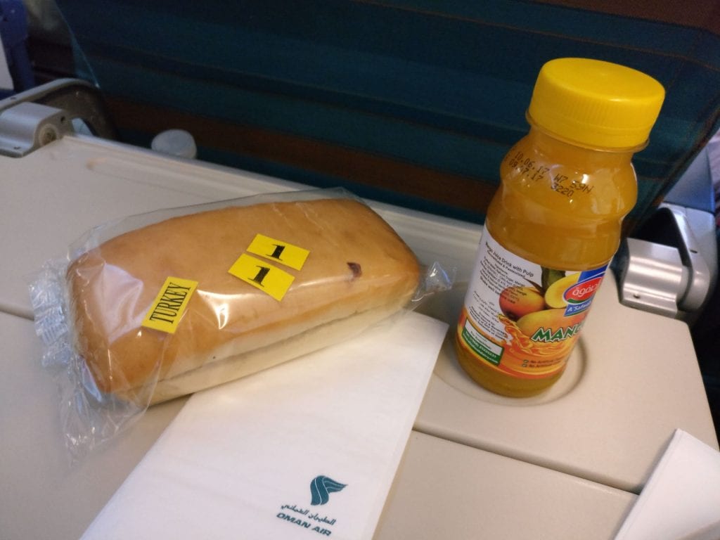 Oman Air Economy Class Airbus A330 Second Meal 2