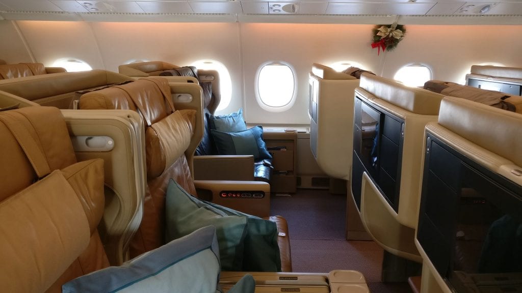 Singapore Airlines Business Class Airbus A380