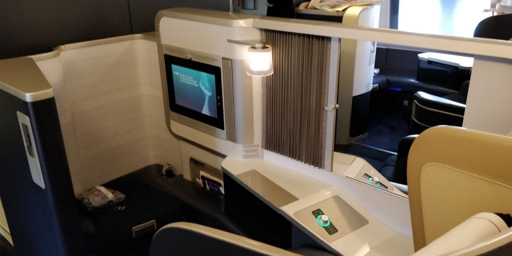 British Airways First Class Boeing 777 Mittelplätze