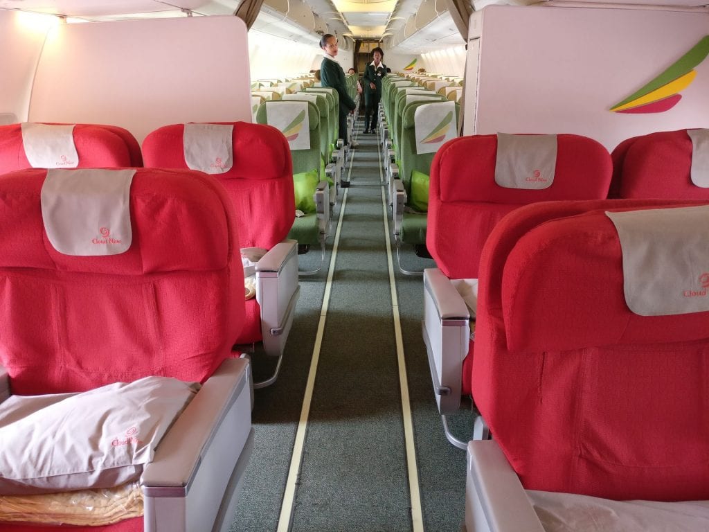 Ethiopian Airlines Business Class Boeing 737 Cabin