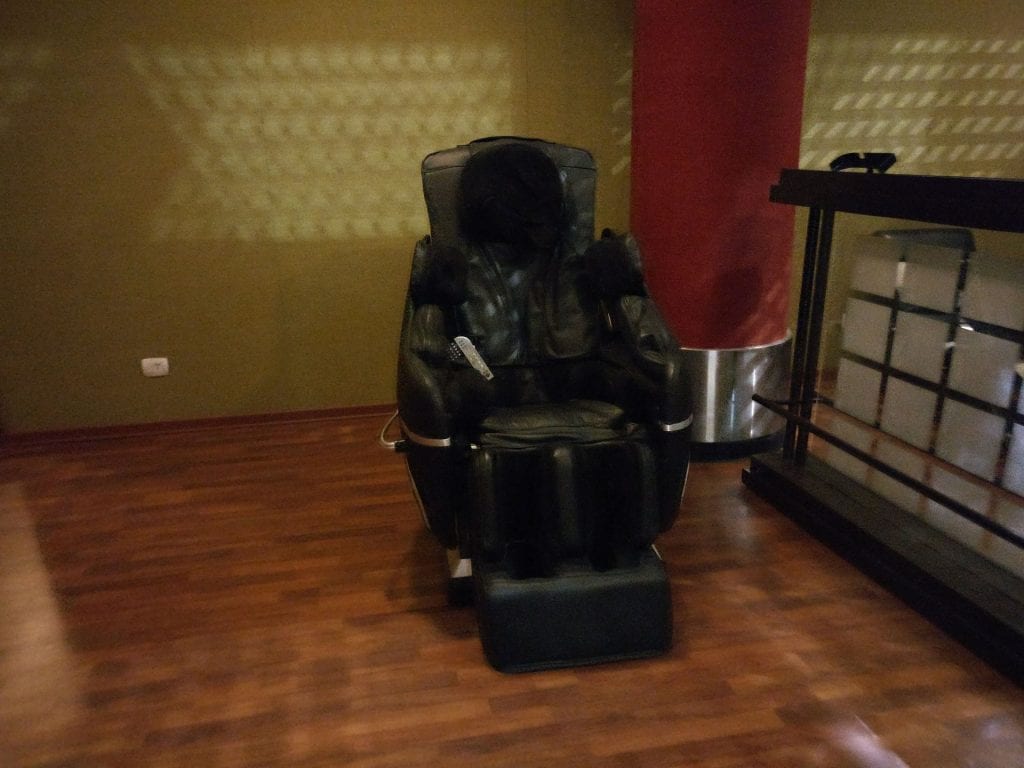 Ethiopian Airlines Cloud 9 Lounge Addis Ababa Massage Chair