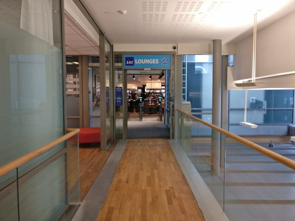 SAS Gold Lounge Oslo Entrance