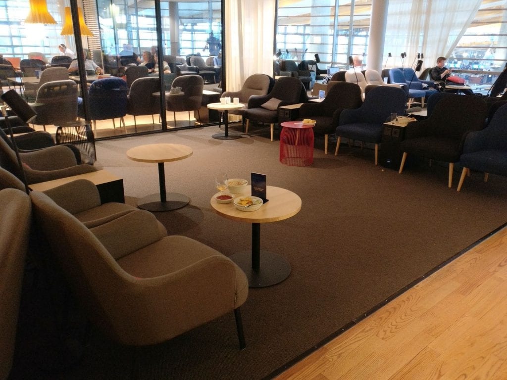 SAS Gold Lounge Oslo Seating 10