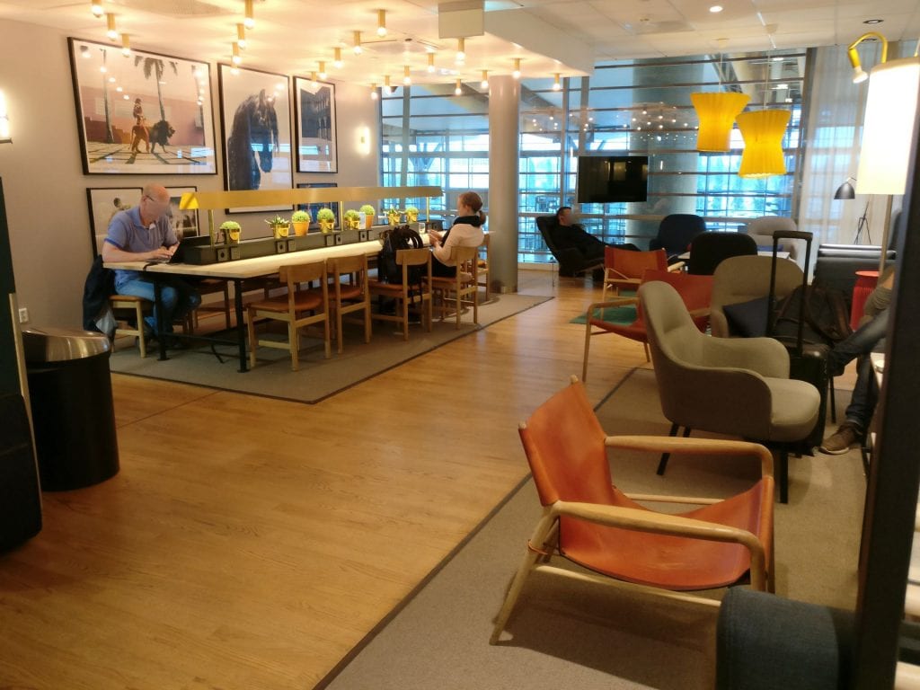 SAS Gold Lounge Oslo Seating 6