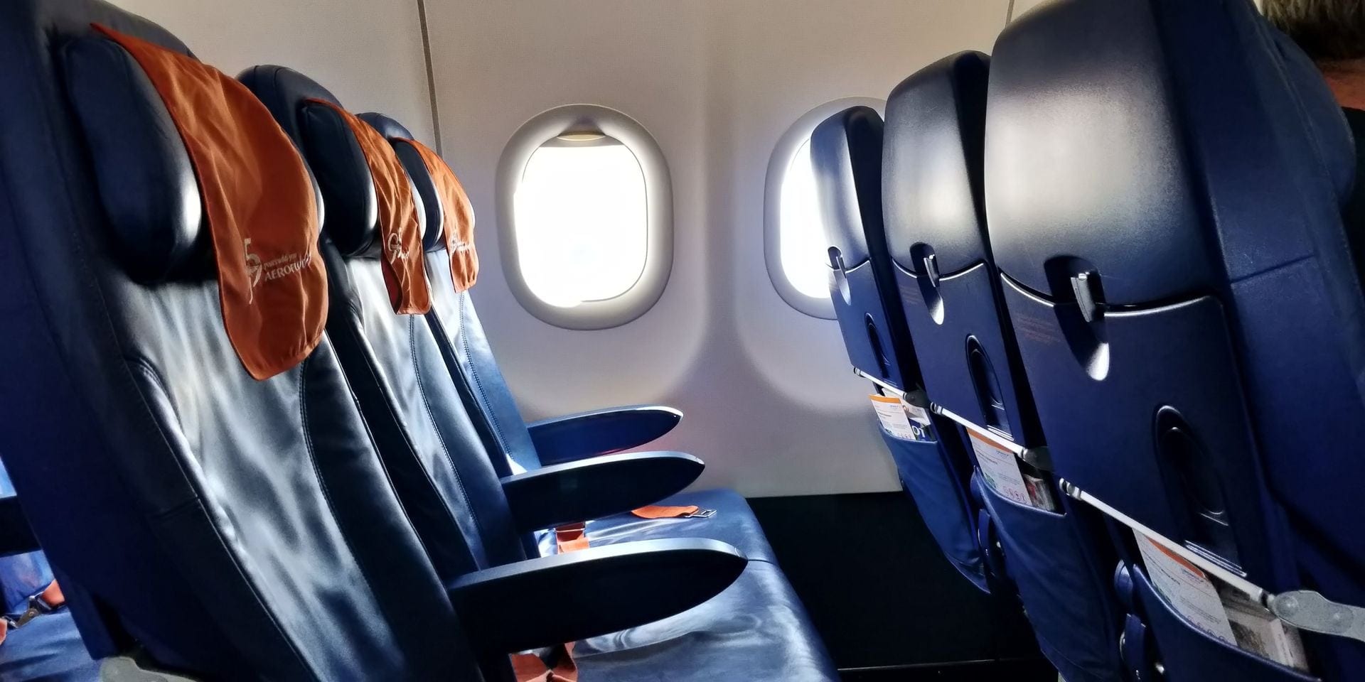 Aeroflot Economy Class Airbus A320 Sitze Seite