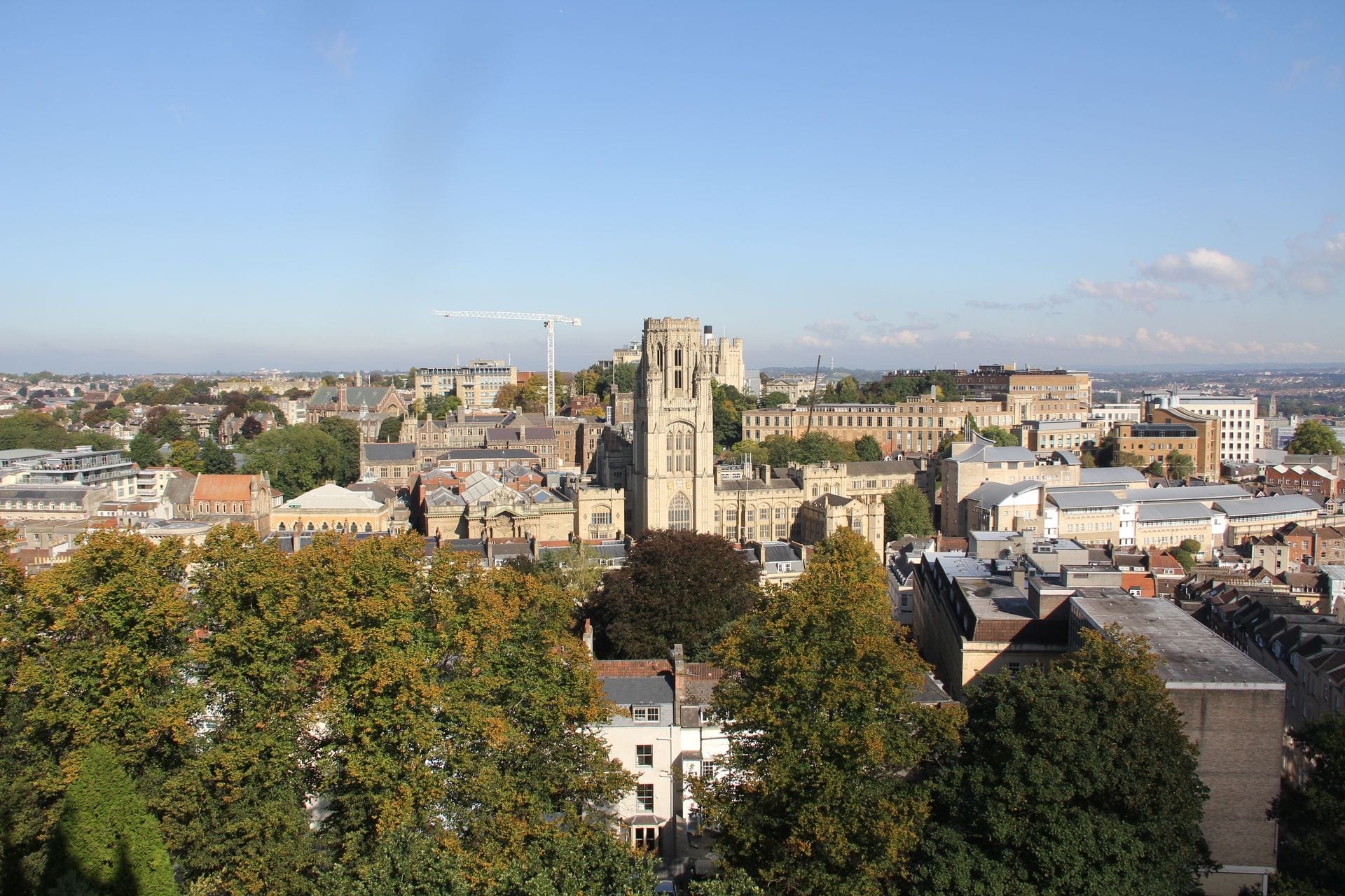 Bristol University from Cabot Tower