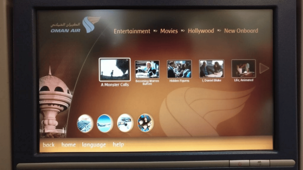 Oman Air Entertainment / Filme