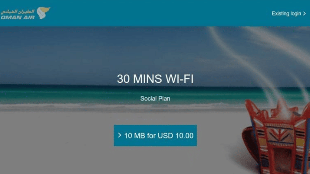 Oman Air Wi-Fi / WLAN