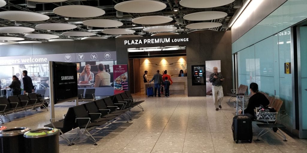 Plaza Premium Lounge London Heathrow T5 Eingang