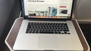 Thai Airways Business Class A350 - Tisch Laptop